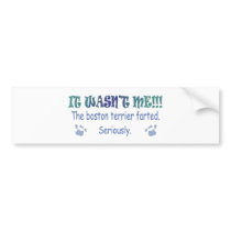 BostonTerrier Bumper Sticker