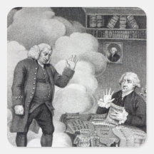 Boswell and the Ghost of Samuel Johnson Sticker