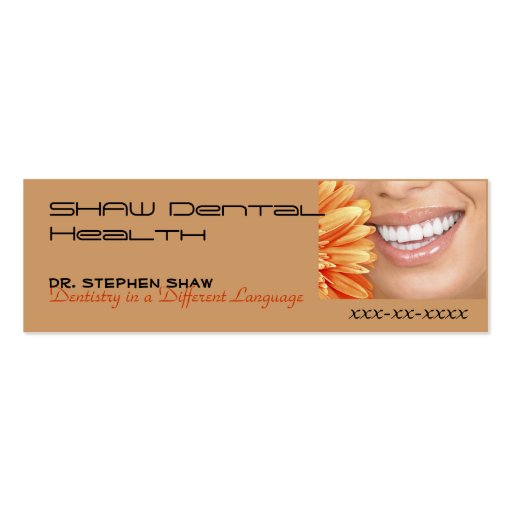 bot marketing, SHAW Dental Heal... Business Card Templates (front side)