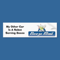 Bot Serving Booze bumper stickers