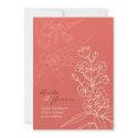 Botanica (Coral) Invitation