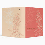Botanica (Coral) Wedding binders