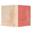 Botanica (Coral) Wedding Planner/Ring Binder