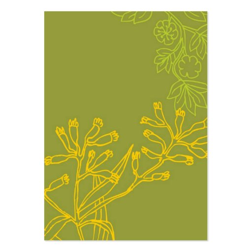 Botanica (Fern Green) Wedding RSVP Card Business Card Template (back side)