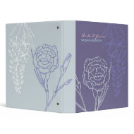 Botanica (Periwinkle) Wedding Planner/Ring Binder binder