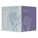 Botanica (Periwinkle) Wedding Planner/Ring Binder