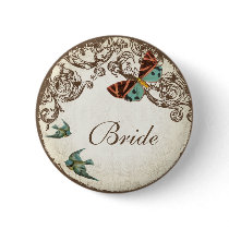 Botanica Wedding Ensemble Pinback Buttons