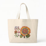 Botanical46 Large Orange Flower Bag