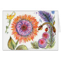 Botanical-50 Flowers Card by Julier Botanical-50 Flowers Card