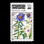 Botanical 55 Blue Flower Stamp