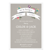 BOTANICAL BANNER | BABY SHOWER INVITATION