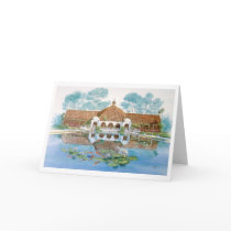 BOTANICAL BUILDING & LILY POND CARD