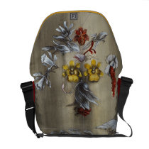 Botanical Face Rickshaw Messenger Bag