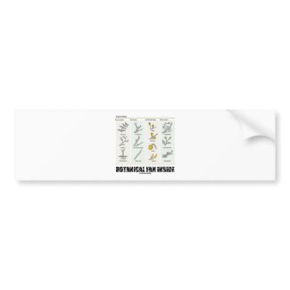 Botanical Fan Inside (Types Of Buds) bumpersticker