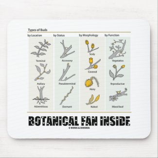 Botanical Fan Inside (Types Of Buds) mousepad