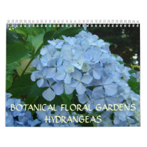 Botanical Floral Gardens Calendar HYDRANGEAS by Basleeartprintgifts Botanical Floral Gardens Calendar HYDRANGEAS