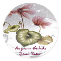 Botanical Flower Wine Labels stickers by MiaBellezza Botanical Flower Wine Labels stickers