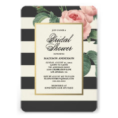 Botanical Glamour | Bridal Shower Invitation