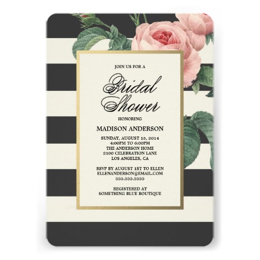 Botanical Glamour | Bridal Shower Invitation