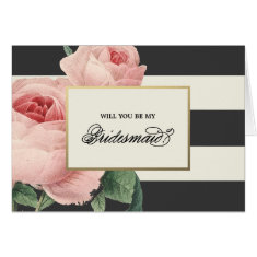 Botanical Glamour | Bridesmaid Card