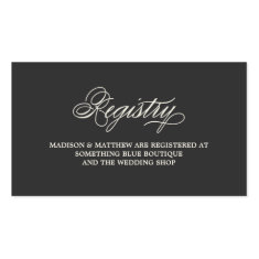 Botanical Glamour | Registry Card Business Cards