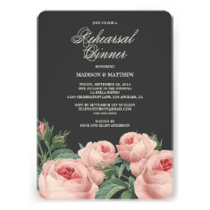 Botanical Glamour | Rehearsal Dinner Invitation