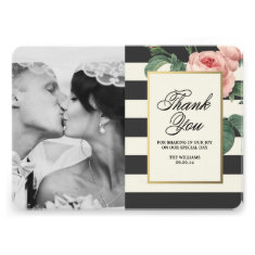 Botanical Glamour | Thank You Photo Card