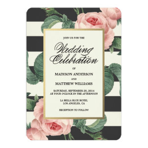 Botanical Glamour | Wedding Invitation