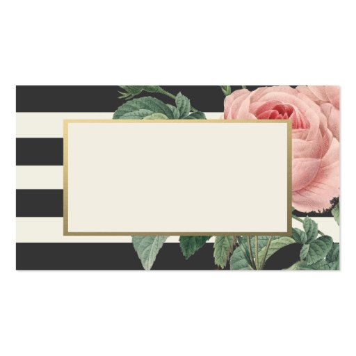 Botanical Glamour | Wedding Place Cards Business Card Templates (front side)