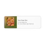 Botanical Monogram C - Chrysanthemum Return Addres Custom Return Address Labels