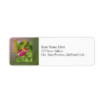 Botanical Monogram R - Rose Return Address Label