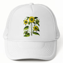 Botanical Sunflowers Cap hats