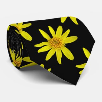 Botanical Tiled Yellow Wildflower Photo