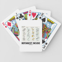 Botanist Inside (Different Types Of Buds) Bicycle Playing Cards