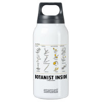 Botanist Inside (Different Types Of Buds) Thermos Water Bottle