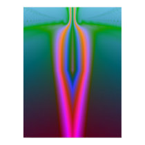 Botany Abstract Poster Neon posters by Halima_Ahkdar Botany Abstract Poster Neon posters
