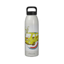 Botella de agua de Hippy Van BPA FREE