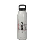 Botella de agua de la cortesía de los principios d