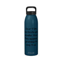 Botella de agua de solamente 3 onzas