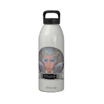 Botella de la libertad del monograma del ángel de  botellas de agua reutilizables