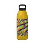 Botella psicodélica de la libertad del fractal botellas de agua reutilizables
