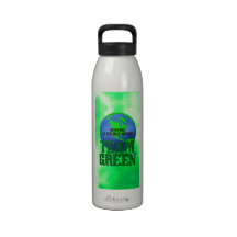 Botella verde de la libertad del equipo botella de agua reutilizable