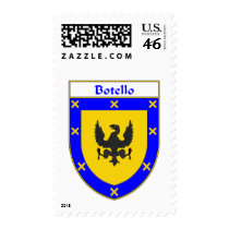 Botello Coat of Arms/Family Crest postage by NameGame Botello Coat of Arms/Family Crest postage