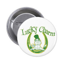 Botón afortunado del Leprechaun del encanto Pins