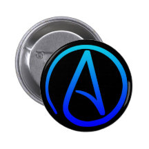 Botón ateo del símbolo pin