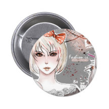 Botón de la alta moda de Shoujo Kirei Pins