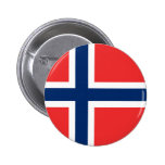Botón de la bandera de Noruega Pins
