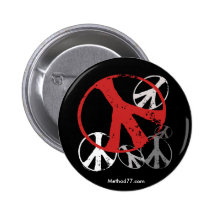 Botón de la paz del vintage pin