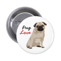 Botón del amor del barro amasado pin