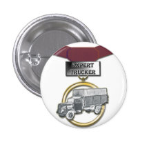 Botón experto de la medalla del camionero pin